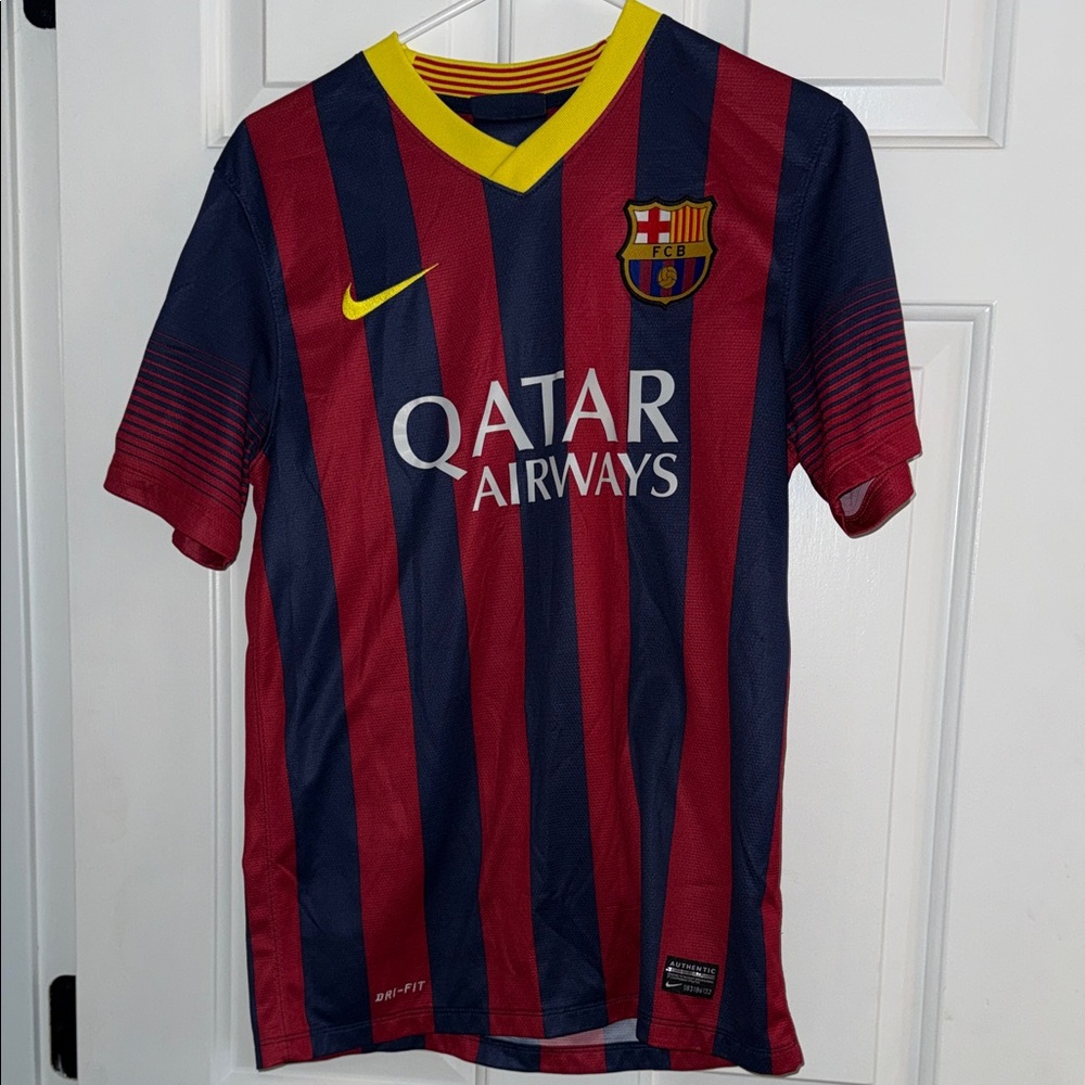 Nike Kids Barcelona Jersey - Red, Blue, and Yellow
